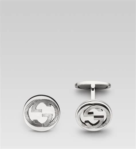 gucci men's cufflinks|Gucci interlocking cufflinks.